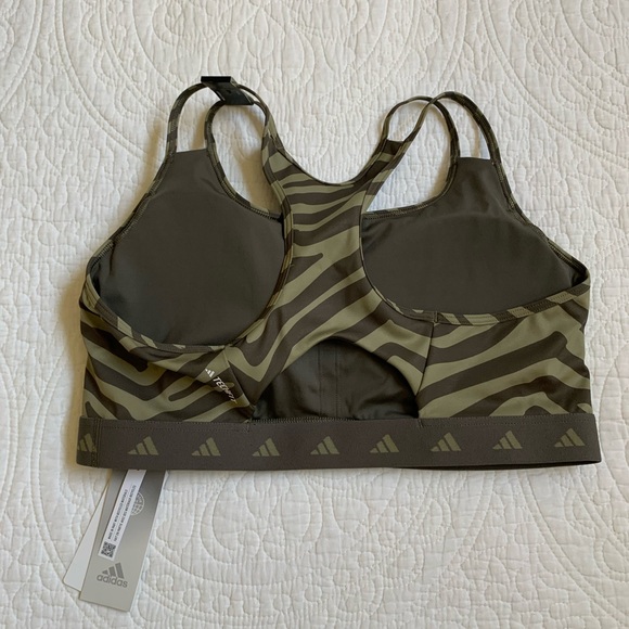 Adidas Hyperglam Techfit bra zebra - Picture 2 of 3